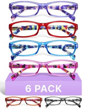 Gaoye BRAND NEW Reading Glasses for Women 1.0 Power Pair Colorful Free Ship